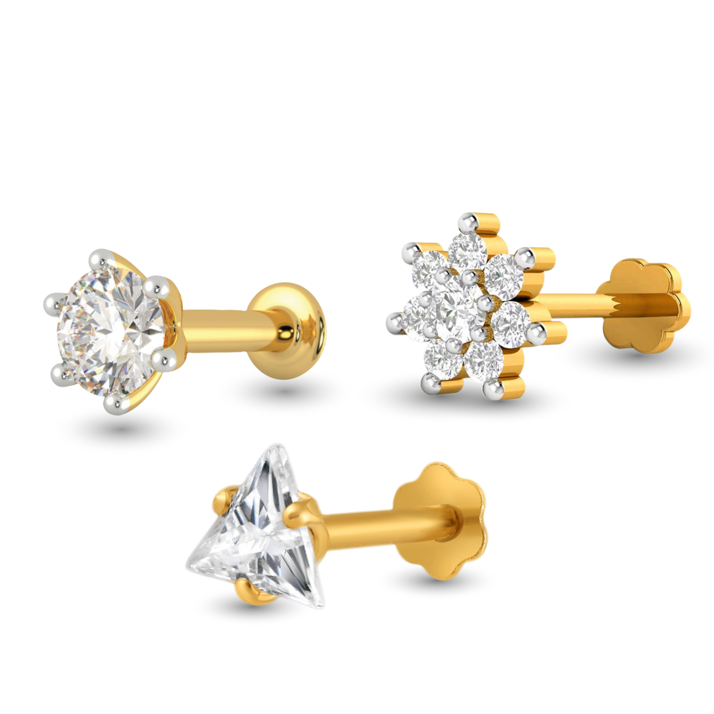 Best Package 1+Triangle +7 Stone (3pc) image 0