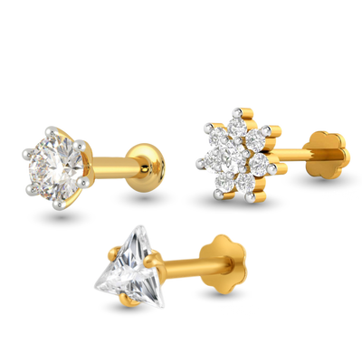 Best Package 1+Triangle +7 Stone (3pc) image 0