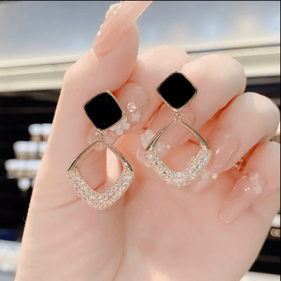 Enamel African Crystal Diamonds Alloy Statement Vintage Earring Gold Plated Jewelry Earring Women image 0