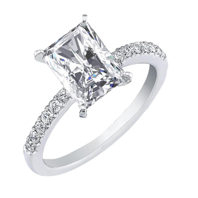 Moissanite Diamond CUT Wedding Rings image 0