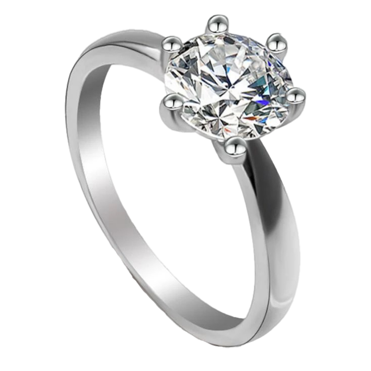 Diamond Cut One Stone Finger-R2 image 0