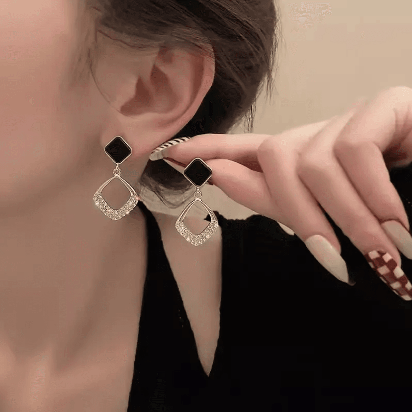 Enamel African Crystal Diamonds Alloy Statement Vintage Earring Gold Plated Jewelry Earring Women image 1