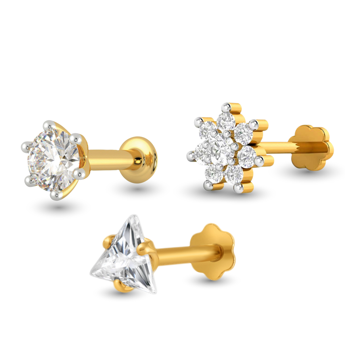 Best Package 1+Triangle +7 Stone (3pc) image 0