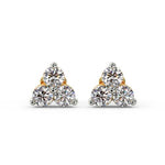 Diamond cut Nose Pin 3 Stone image 2