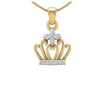 Diamond CROWN LOCKET image 0
