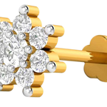 Diamond cut Nose Pin 7 Stone-0.10ct