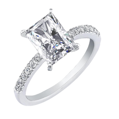 Moissanite Diamond CUT Wedding Rings image 0