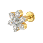 Diamond cut Nose Pin 7 Stone-0.10ct image 0