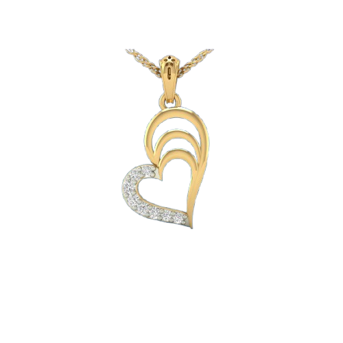 Diamond Love Shape LOCKET image 0