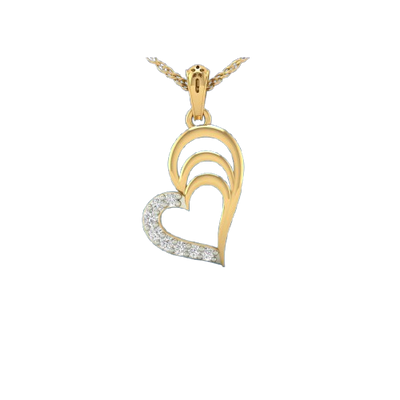 Diamond Love Shape LOCKET image 0